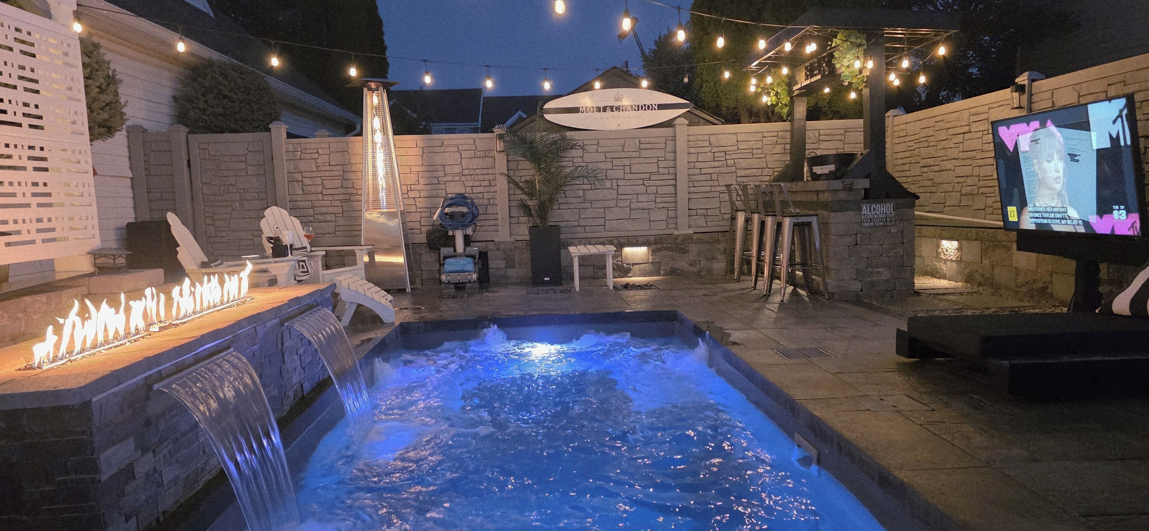 Bain à remous extérieur