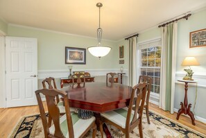 Dining - Pretty Creek Retreat | Beautiful water views | Pet Friendly (Littleton)