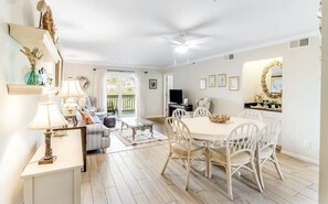 TV, fireplace - Newly Renovated Riverfront Villa (Seabrook Island)