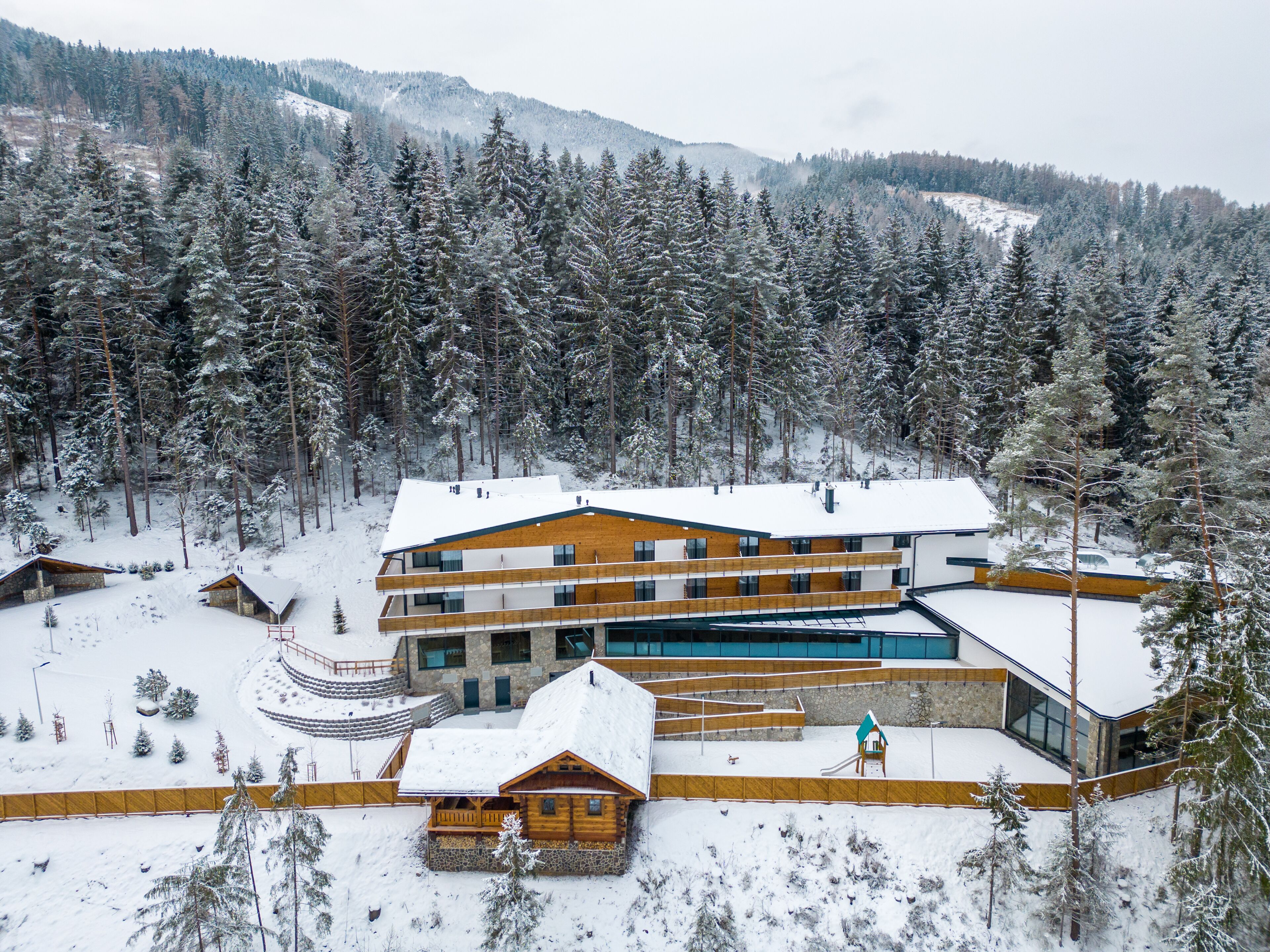 Overnatningsstedets facade