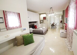 Chambre Quadruple Familiale, 1 chambre, vue ville