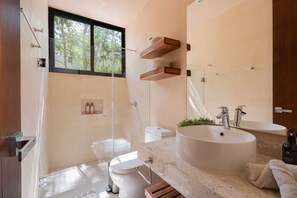 Towels, soap, toilet paper