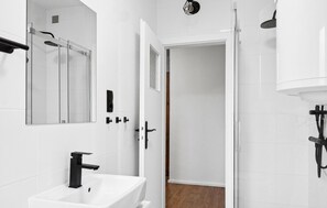 Shower, hair dryer