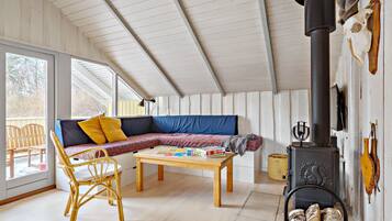 Smart TV y chimenea