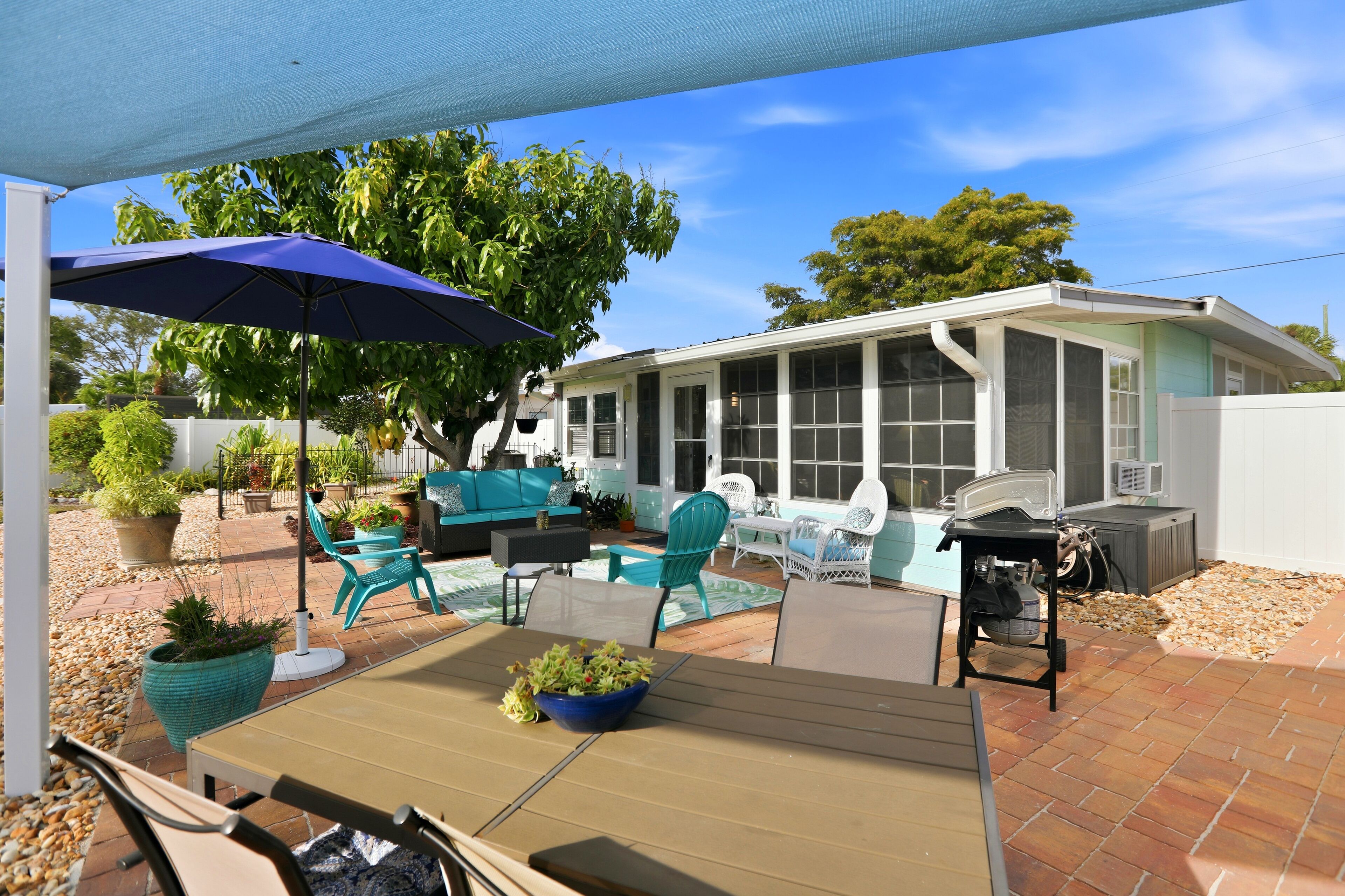 Lots of outdoor living space 
