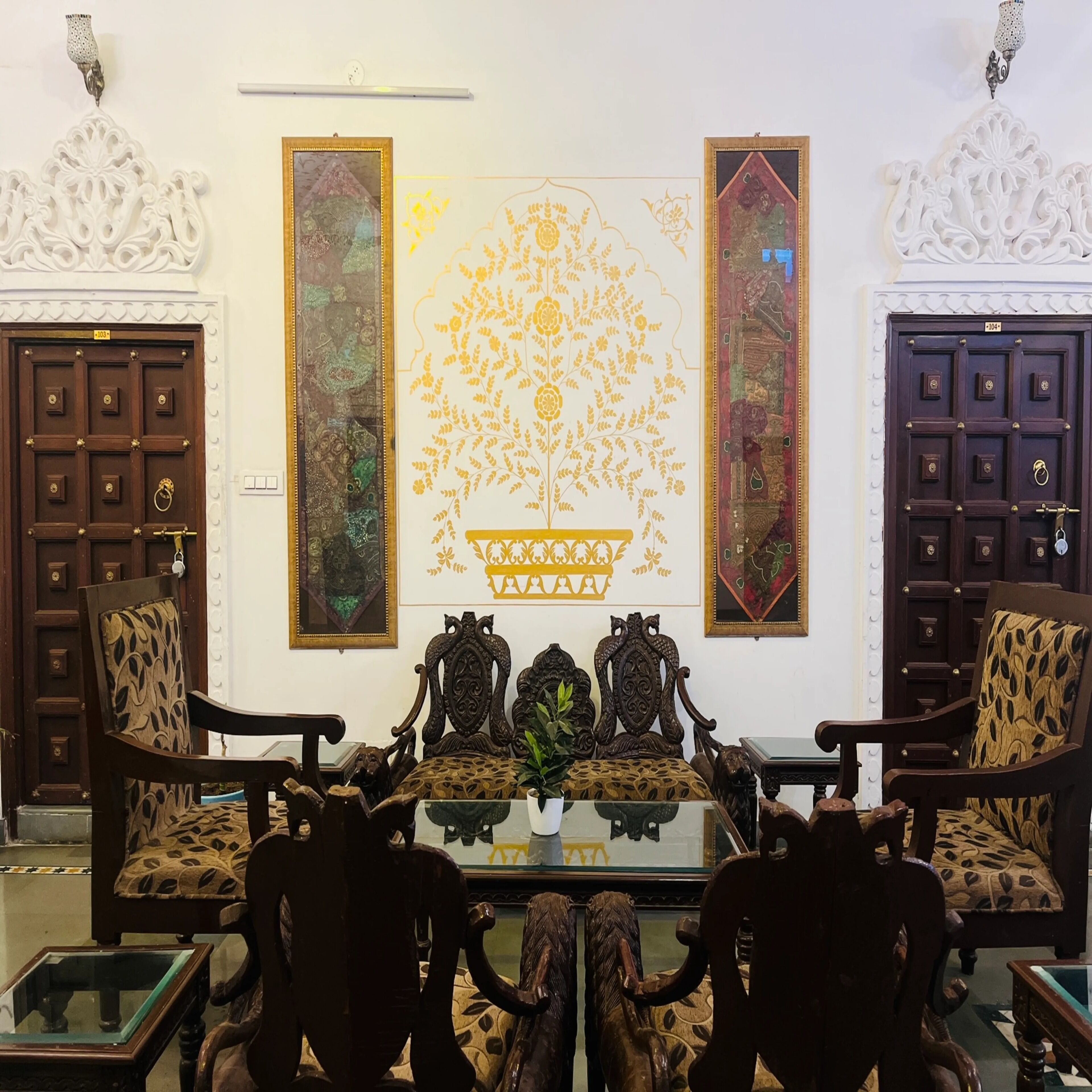 Lobby sitting area