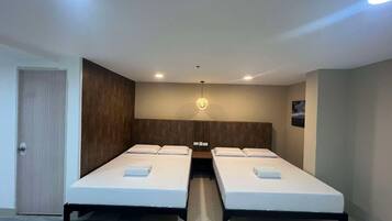 Family Room, 2 Queen Beds, Non Smoking | Free WiFi, bed sheets