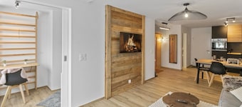 Appartement rénové avec vue panoramique et sauna