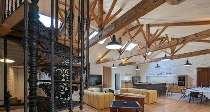 Loft lumineux avec cuisine équipée et circuits truffes - Centre-ville Jarnac