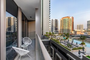 Balcony view - Luxury apartment in Business Bay (Dubai)