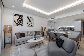 2 bedrooms, premium bedding, blackout curtains, soundproofing - Luxury apartment in Business Bay (Dubai)