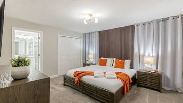 4 bedrooms, iron/ironing board, travel cot, WiFi