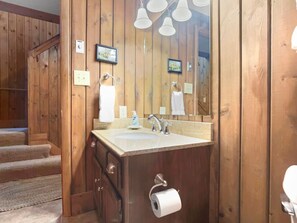 Hair dryer, towels