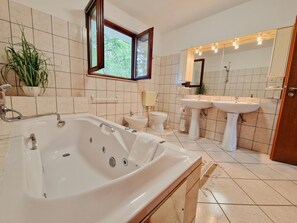 Hair dryer, bidet, towels, soap - Holiday Home Omindula (Jesenice)