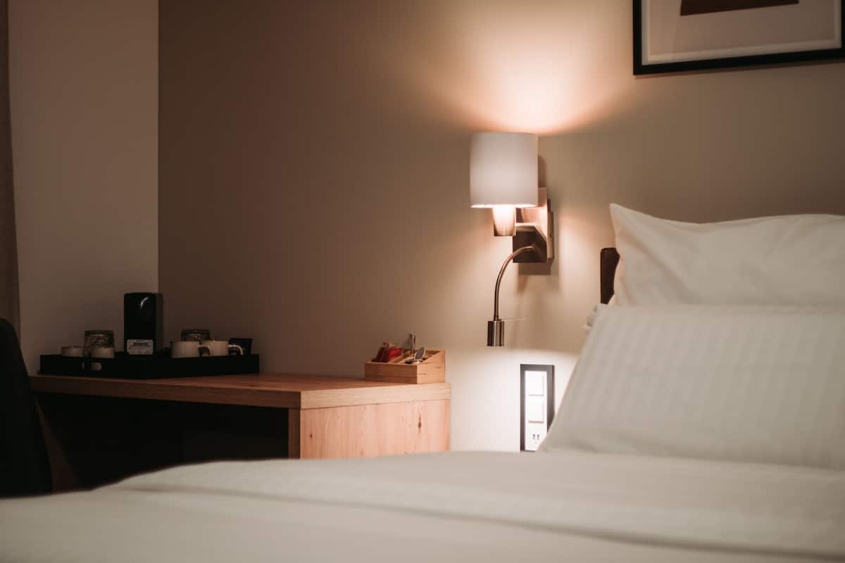 Peralatan tempat tidur premium, gebar bulu kapas, busa memori, bar mini