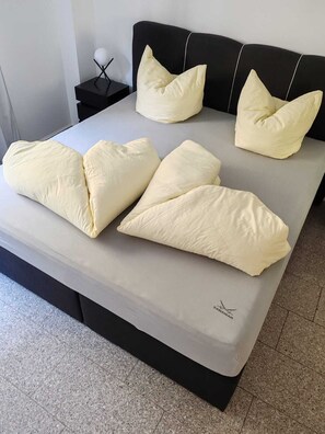 1 chambre, coffres-forts dans les chambres, fer et planche à repasser