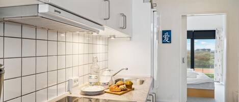 Fridge, oven, stovetop, dishwasher