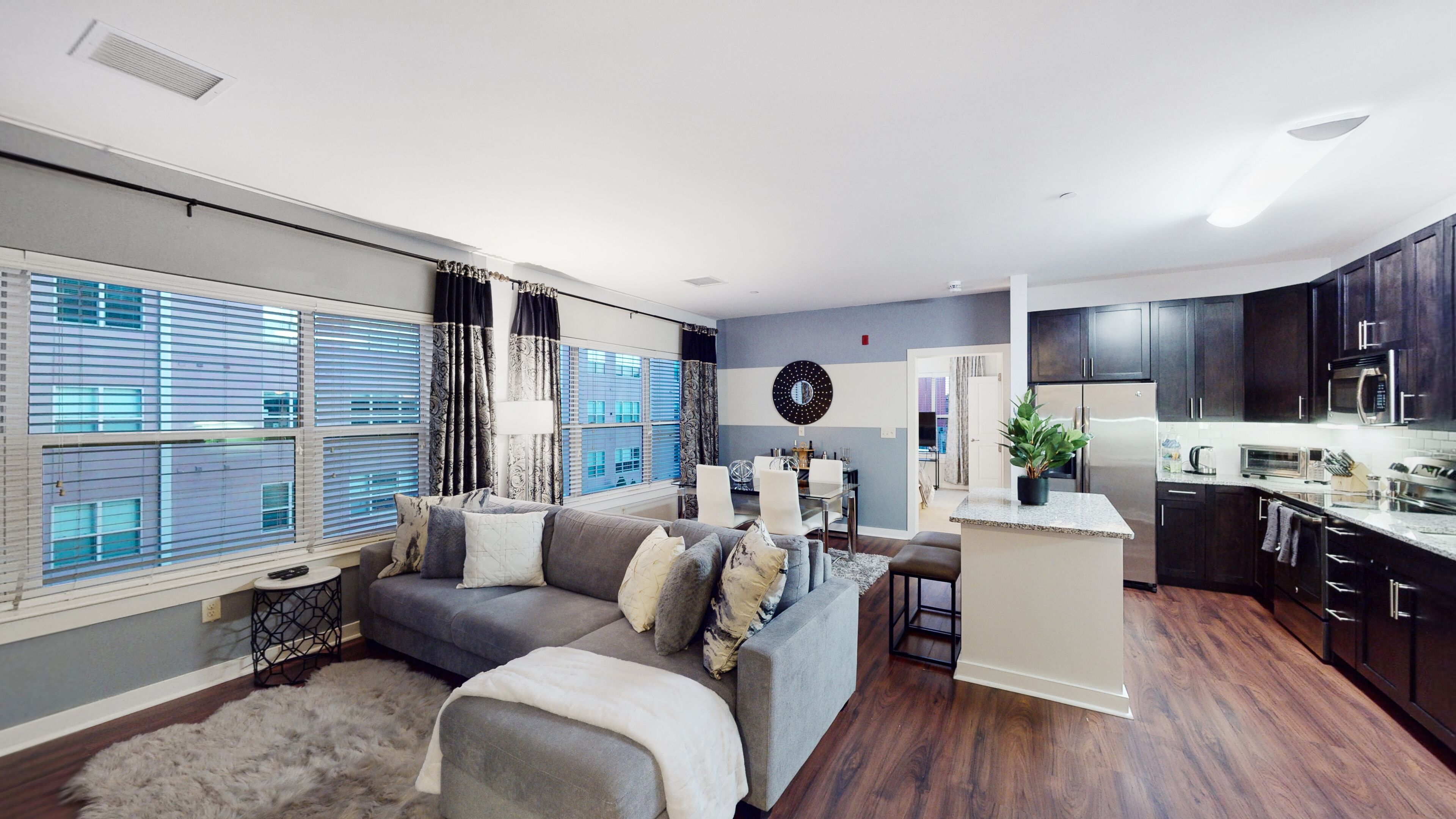 Luxury 2 bedroom - 2 bath w/ garage parking & near train to Boston