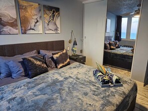 2 室のベッドルーム、ベッドシーツ