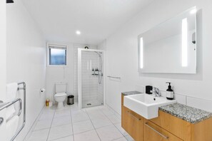 Hair dryer, towels