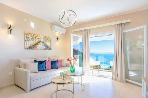 Luxury Corfu Villa: TheView - 3-Bedroom, Private Pool, Stunning Views in Nissaki Village