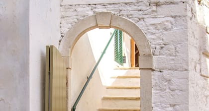 Charming Lakka Retreat: Angelina Apartment with A/C and Central Square Balcony