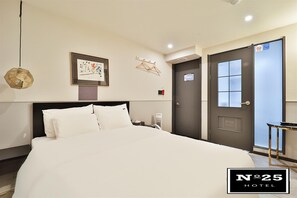 Premium bedding, soundproofing, free WiFi, bed sheets - number25hotel suyu (Seoul)