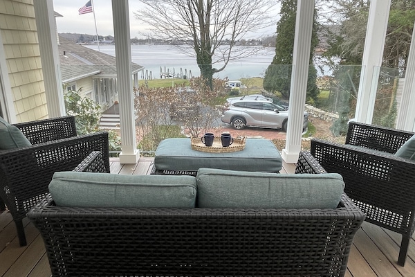Covered outside porch.