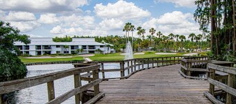 Spacious Corner Unit – 3BR Ground-Floor Condo w/ 2 Patios, Smart TVs & Scenic Pond Views