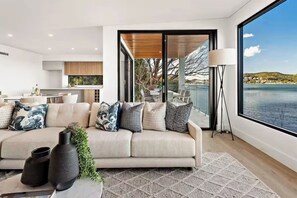 Living area - Luxury Villas Clare De Lune Waterfront (with pool) (Central Coast)