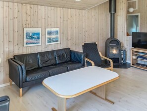 Télévision, cheminée