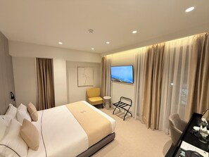 Habitació doble o amb dos llits individuals Deluxe, 1 llit de matrimoni gran | Roba de llit d'alta qualitat i matalassos d'escuma viscoelàstica 