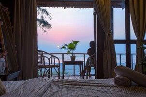 小屋, 阳台, 海景 | 客房景观