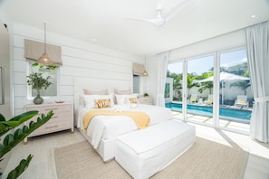 4 habitaciones, tabla de planchar con plancha, cuna de viaje y wifi