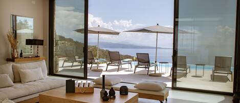 Luxury Villa | Living area | Flat-screen TV