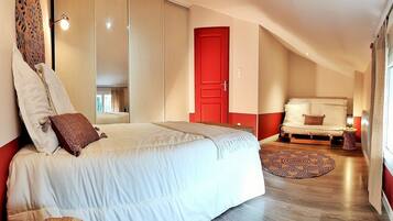 2 slaapkamers, een strijkplank/strijkijzer, wifi, beddengoed