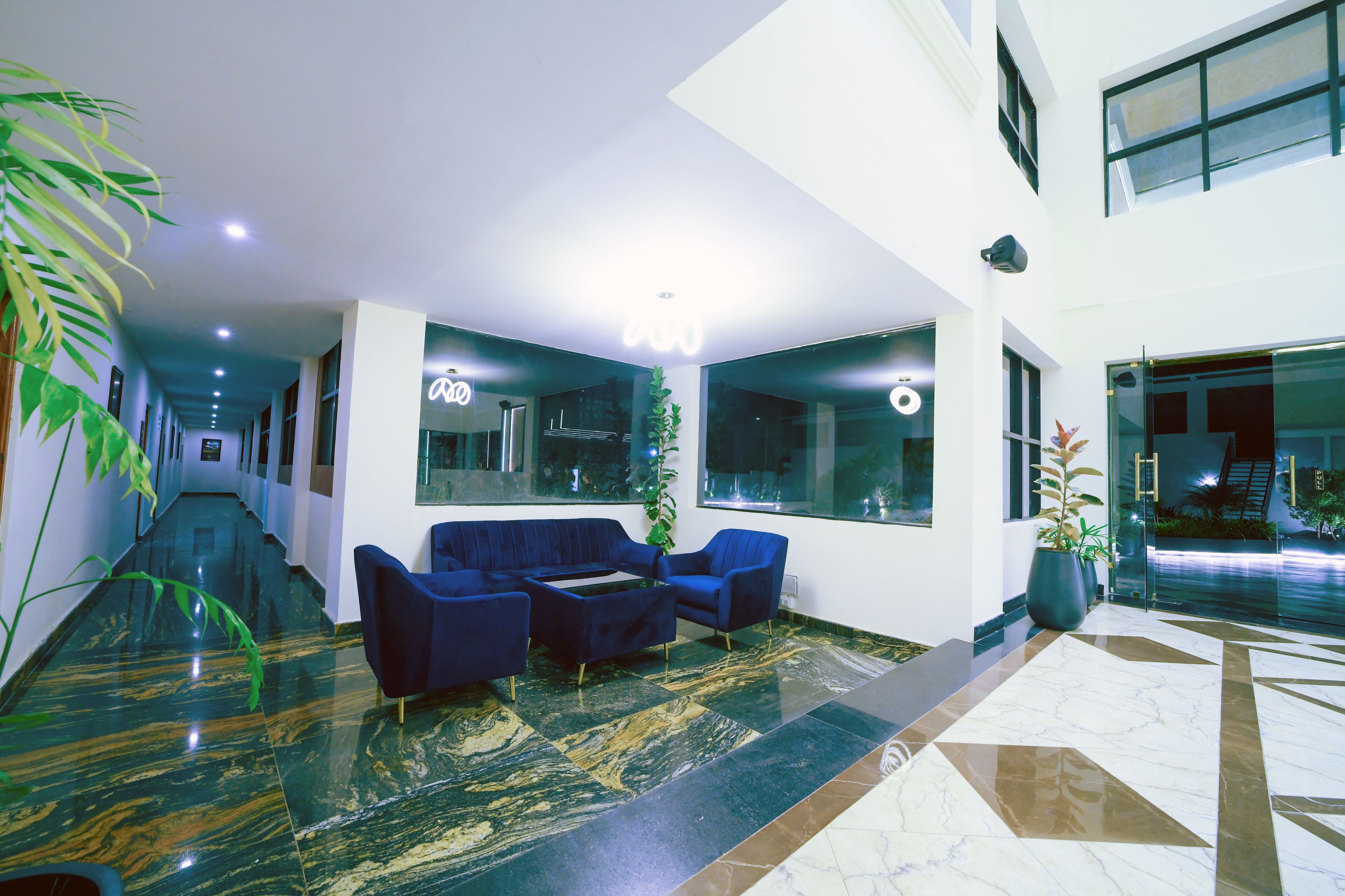 Sala de estar en el lobby