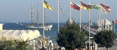 Blick von der Unterkunft