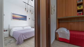 2 bedrooms, iron/ironing board, travel crib, free WiFi