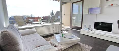 TV, DVD player, stereo