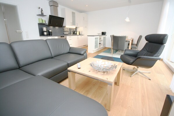 TV, stereo - Refugium Mittelweg 44 c, Strandkorb & Wlan Inklusive (Grömitz)