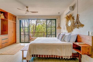 3 slaapkamers, een kluis op de kamer, een bureau