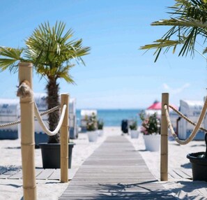 Vlak bij het strand
