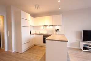 Fridge, microwave, oven, stovetop - Miramar App. 522 Meerblick Inkl. Wlan (Grömitz)