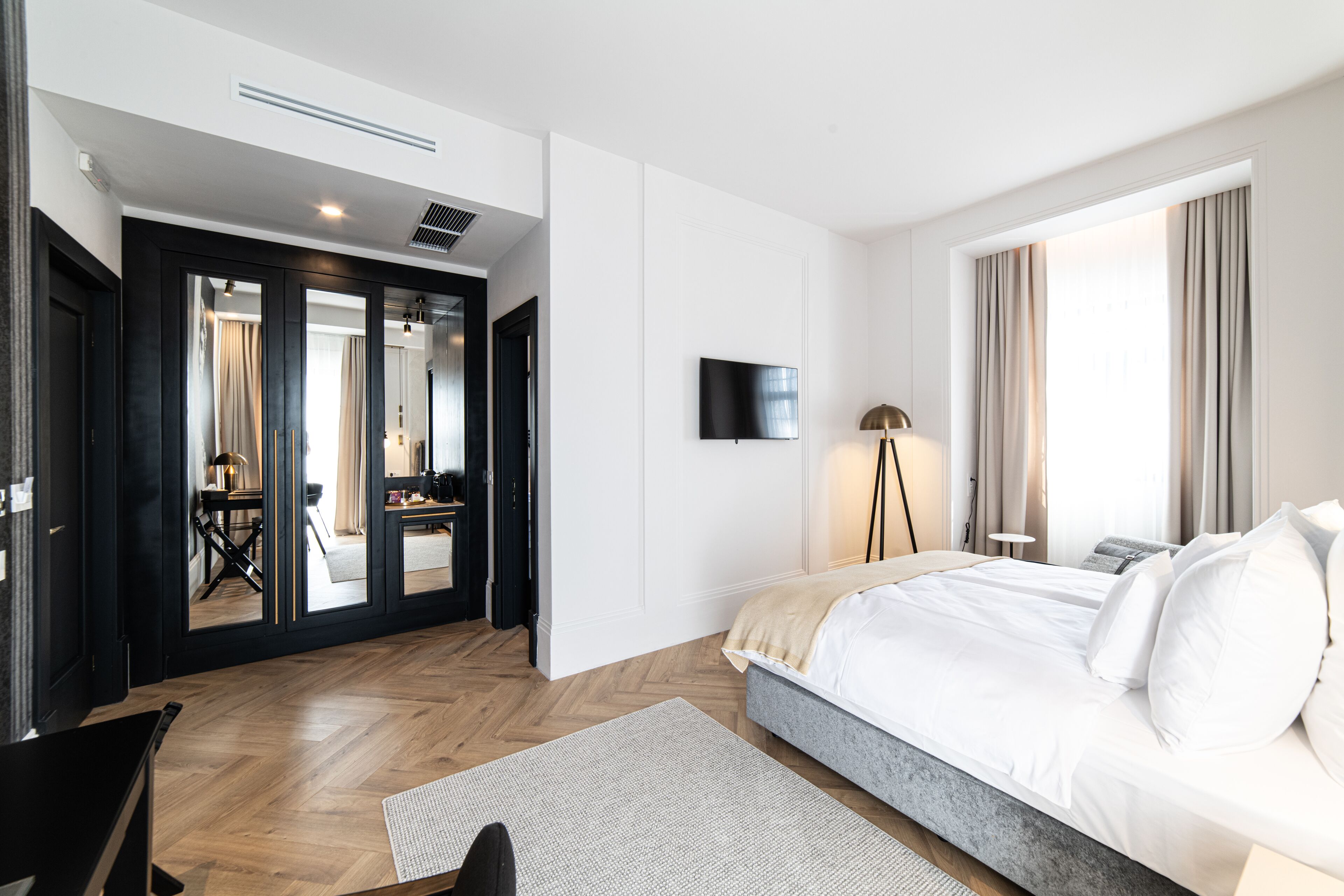 单人房, 1 张大床 | 埃及棉床单、高档床上用品、迷你吧、客房内保险箱