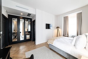 單人房, 1 張加大雙人床 | 埃及棉床單、高級寢具、迷你吧、客房內保險箱