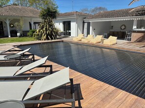 Pool - Le Paradis des Canards: your exceptional villa with heated swimming pool. (La Teste-de-Buch)