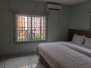 Individually decorated, individually furnished, desk, laptop workspace - Biddex Lodge - by Cenlotts (Benin City)