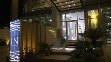 Front of property – evening/night