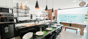 Casa Cond 500 mt BEACH/Pool/Hydro/Snooker/Ping Pong